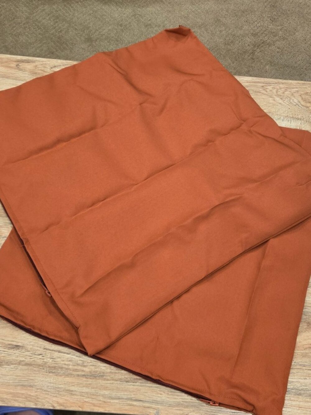 Metliv Patio Pillow Covers Set of 2 | Burnt Orange | 18x18 (#120)